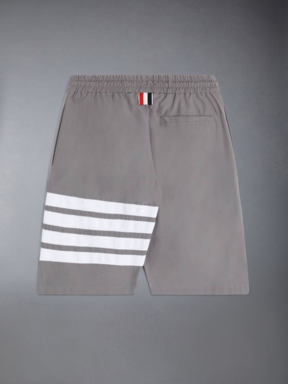 Short Thom Browne Stripe-detail Swim Garcon Grise | AYC36N69838