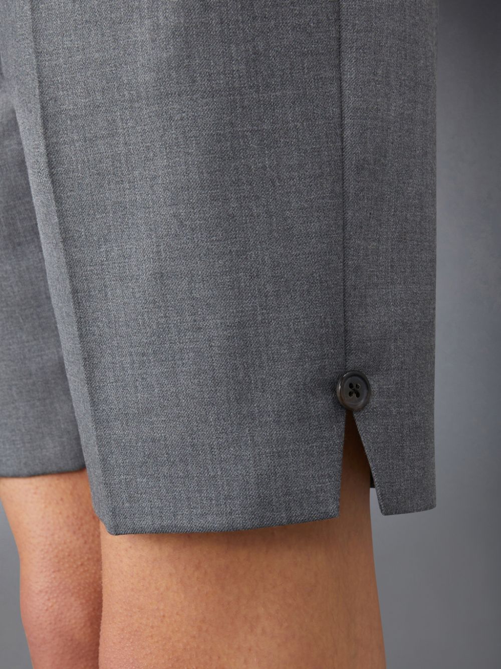 Short Thom Browne Twill Classic Backstrap Bermuda Femme Grise | GTE37G28776