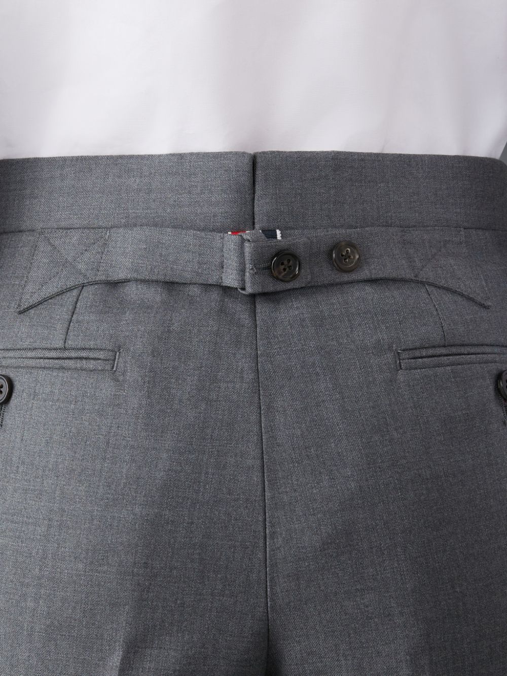 Short Thom Browne Twill Classic Backstrap Bermuda Femme Grise | GTE37G28776