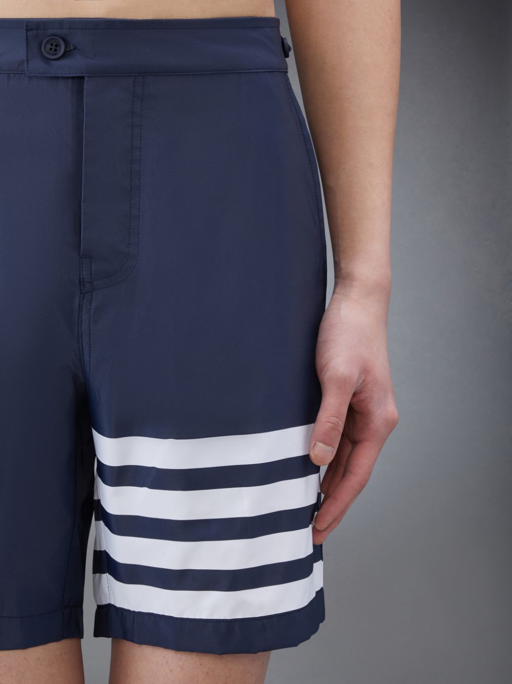Shorts De Bain Thom Browne Swim Tech 4-Bar Homme Bleu | RTC14V20337