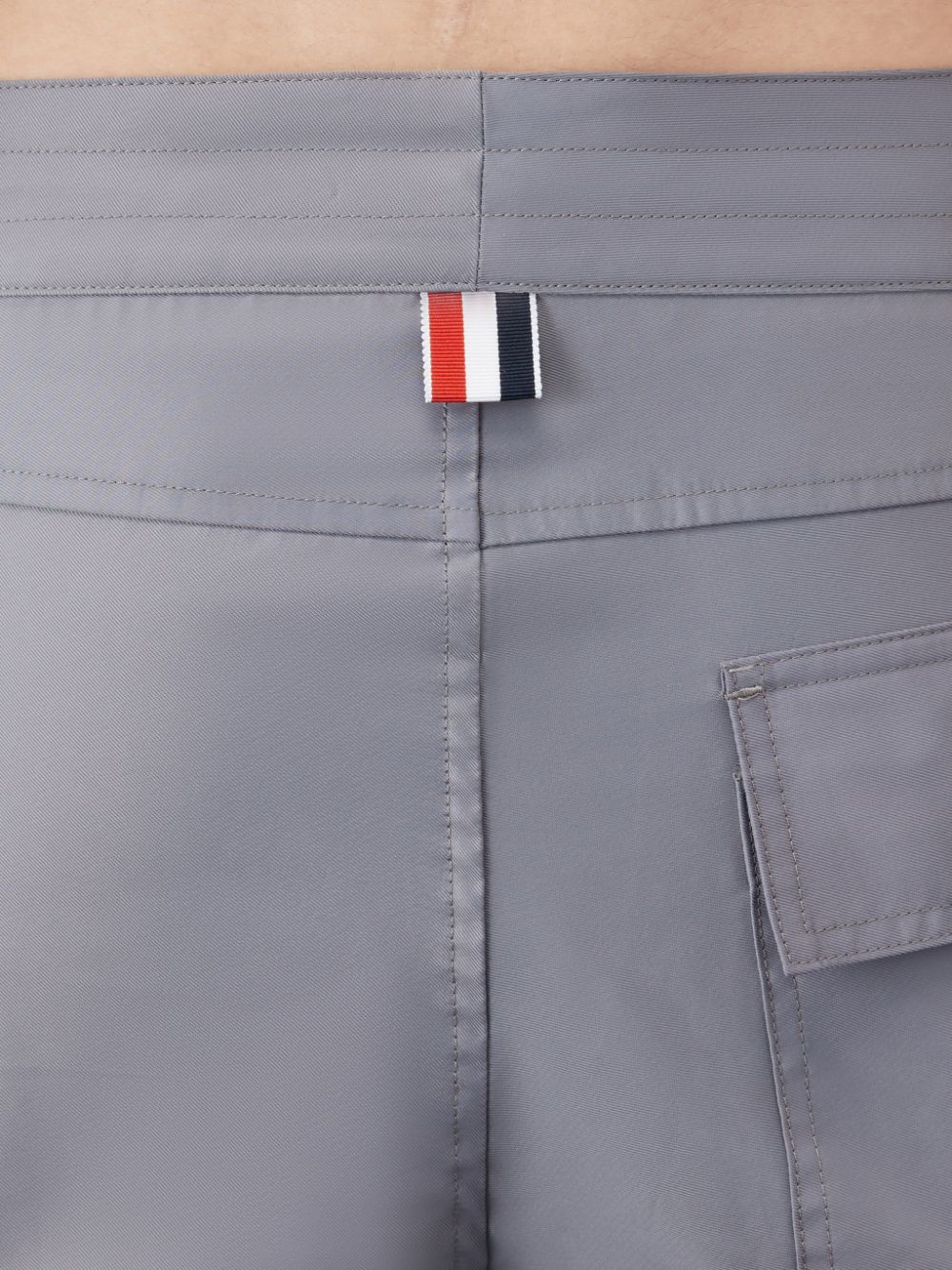 Shorts De Bain Thom Browne Swim Tech 4-Bar Homme Grise | BGJ75Z41300