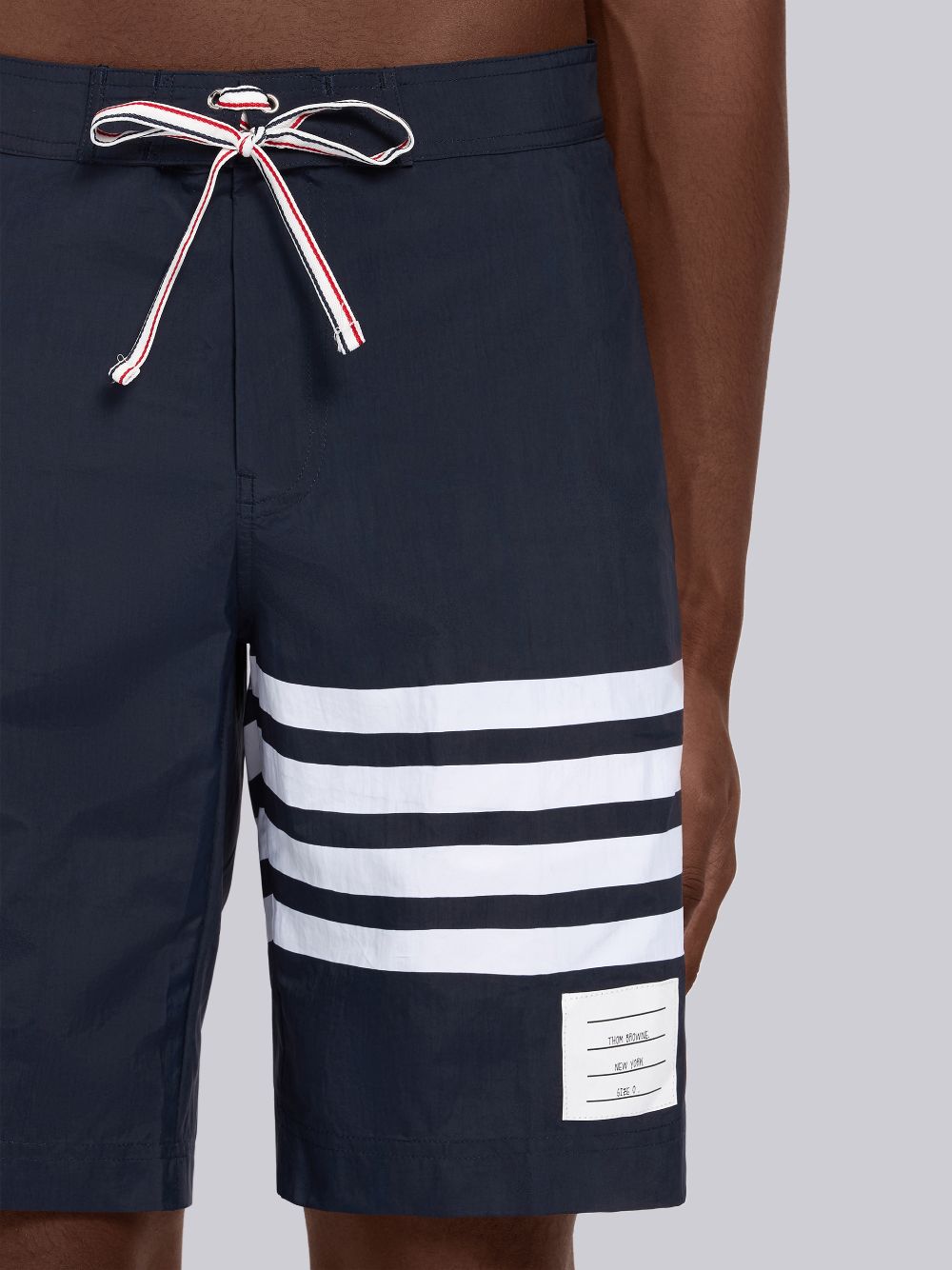 Shorts De Bain Thom Browne Swim Tech 4-Bar Board Short Homme Bleu Marine | GRF52K99002