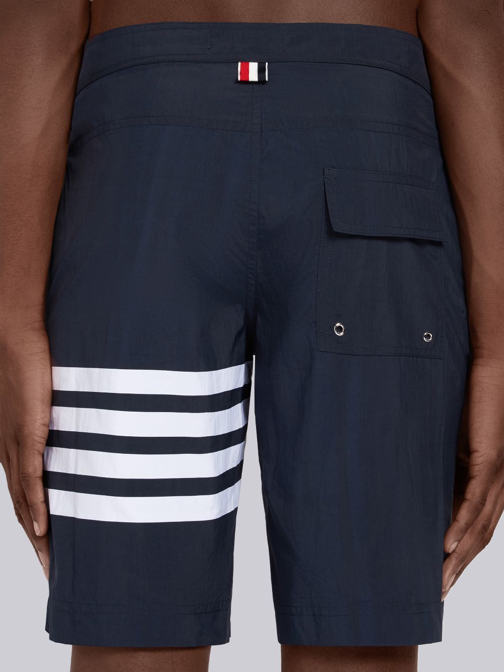 Shorts De Bain Thom Browne Swim Tech 4-Bar Board Short Homme Bleu Marine | GRF52K99002