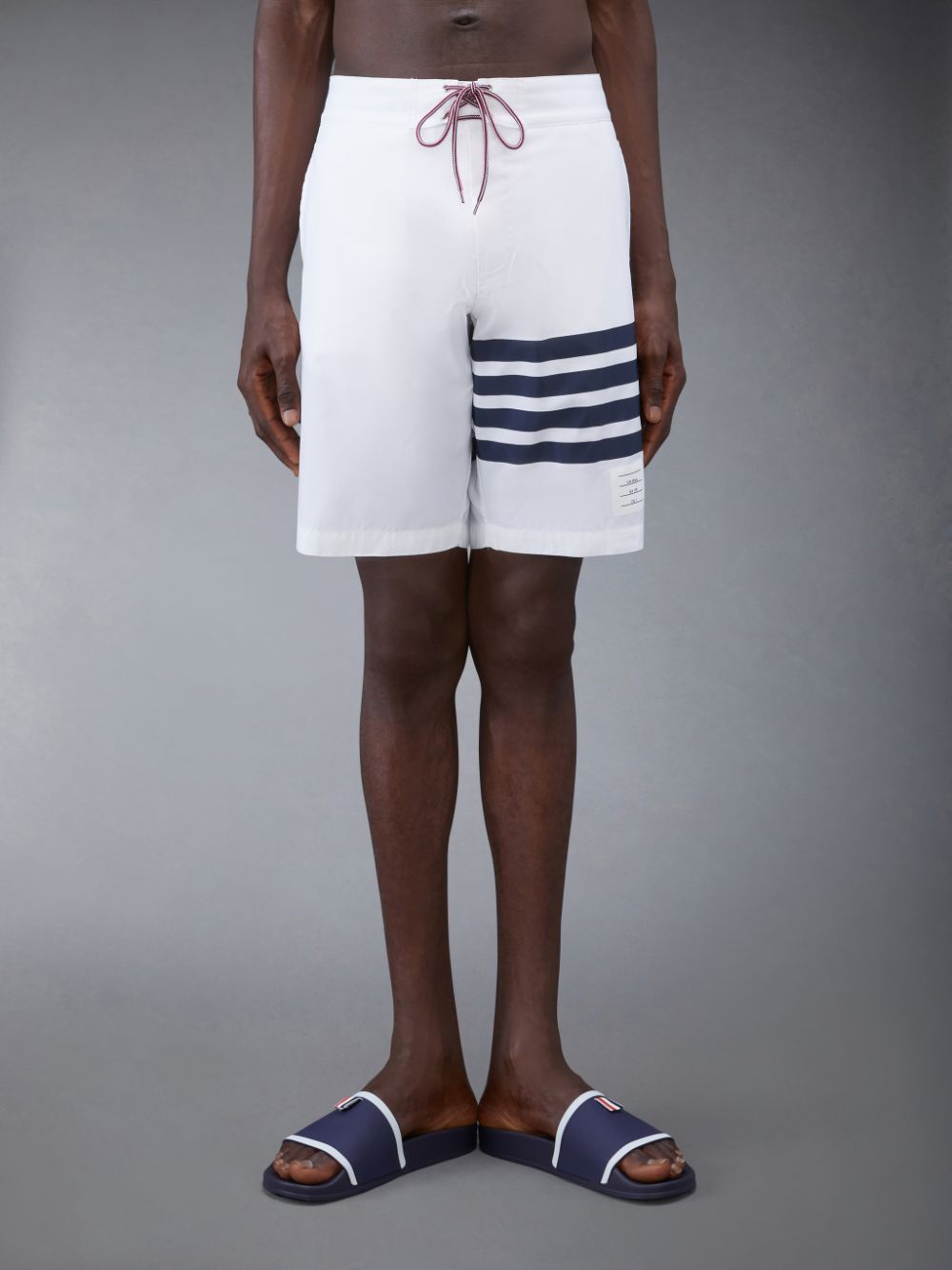 Shorts De Bain Thom Browne Swim Tech 4-Bar Homme Blanche | LSW97A68603