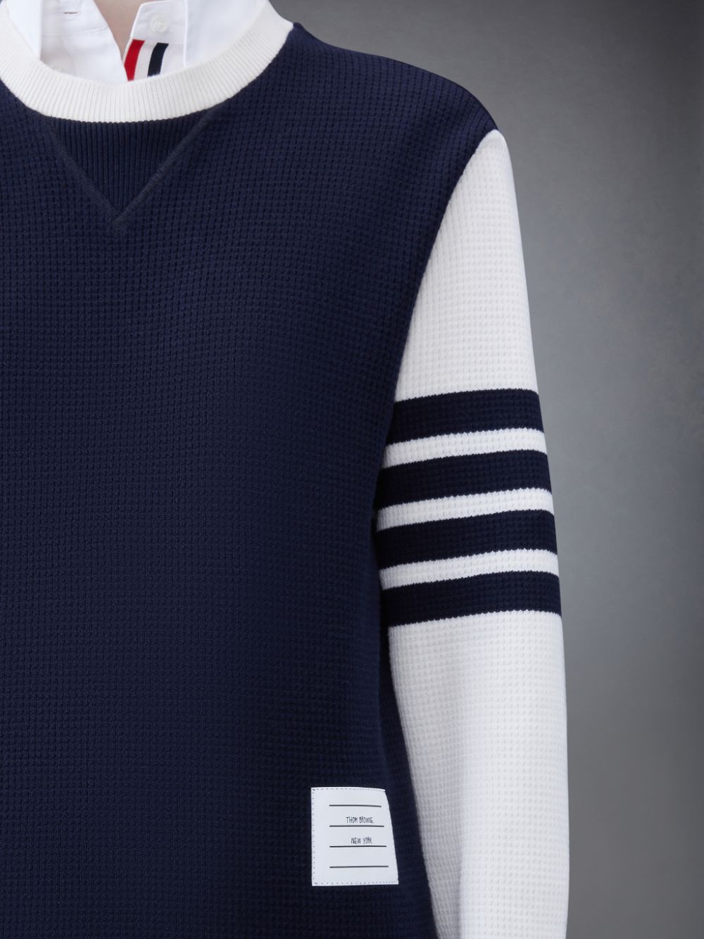 Sweats Thom Browne CASHMERE WAFFLE 2003 4-BAR Femme Bleu | HZB26A79577