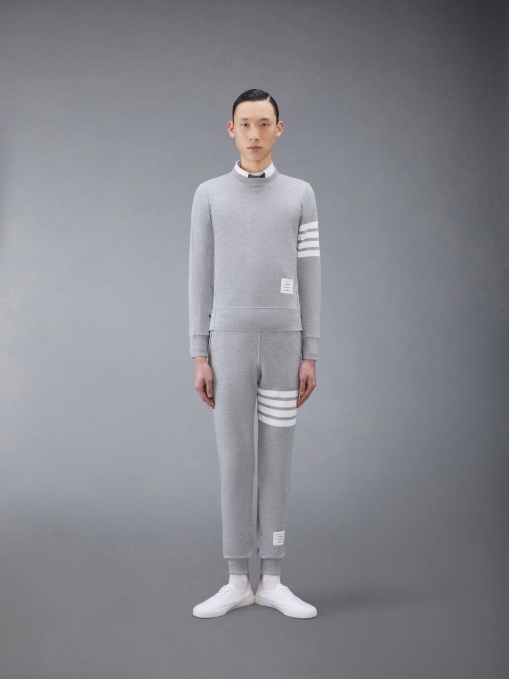 Sweats Thom Browne Classic Loopback 4-Bar Homme Grise | JHK92O18188