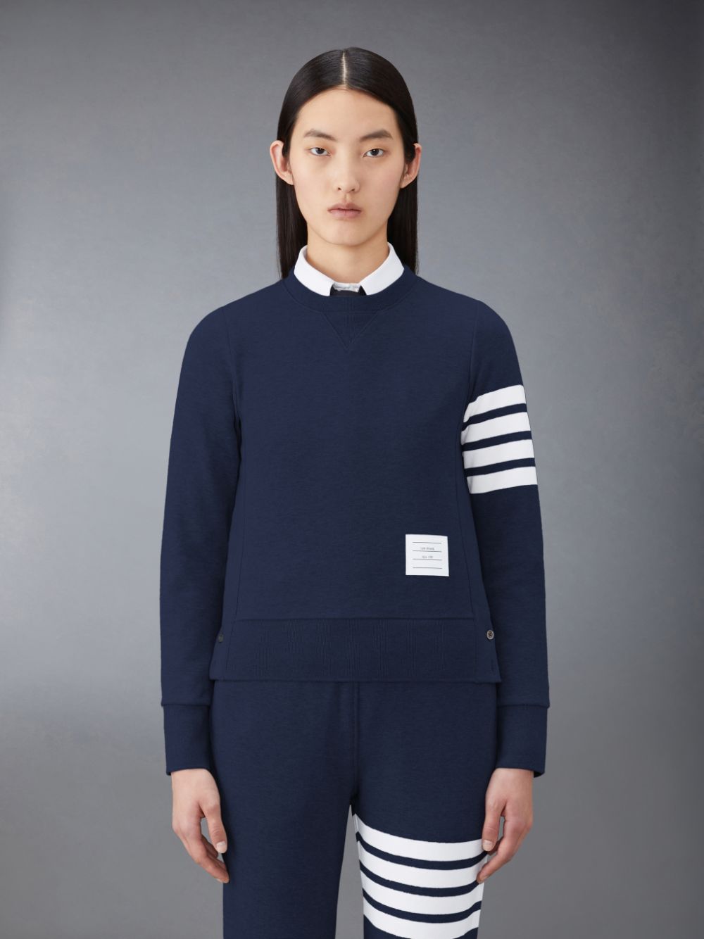 Sweats Thom Browne Classic Loopback 4-Bar Femme Bleu | FOY78A74691