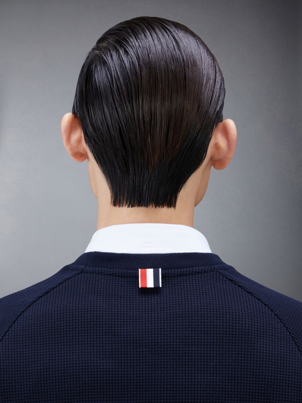 Sweats Thom Browne Waffle Raglan Homme Bleu | EPD88S86007