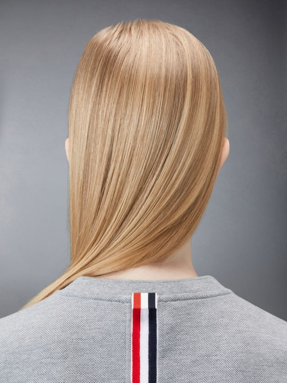 T Shirts Thom Browne Classic Pique Stripe Femme Grise | MFR03T21701
