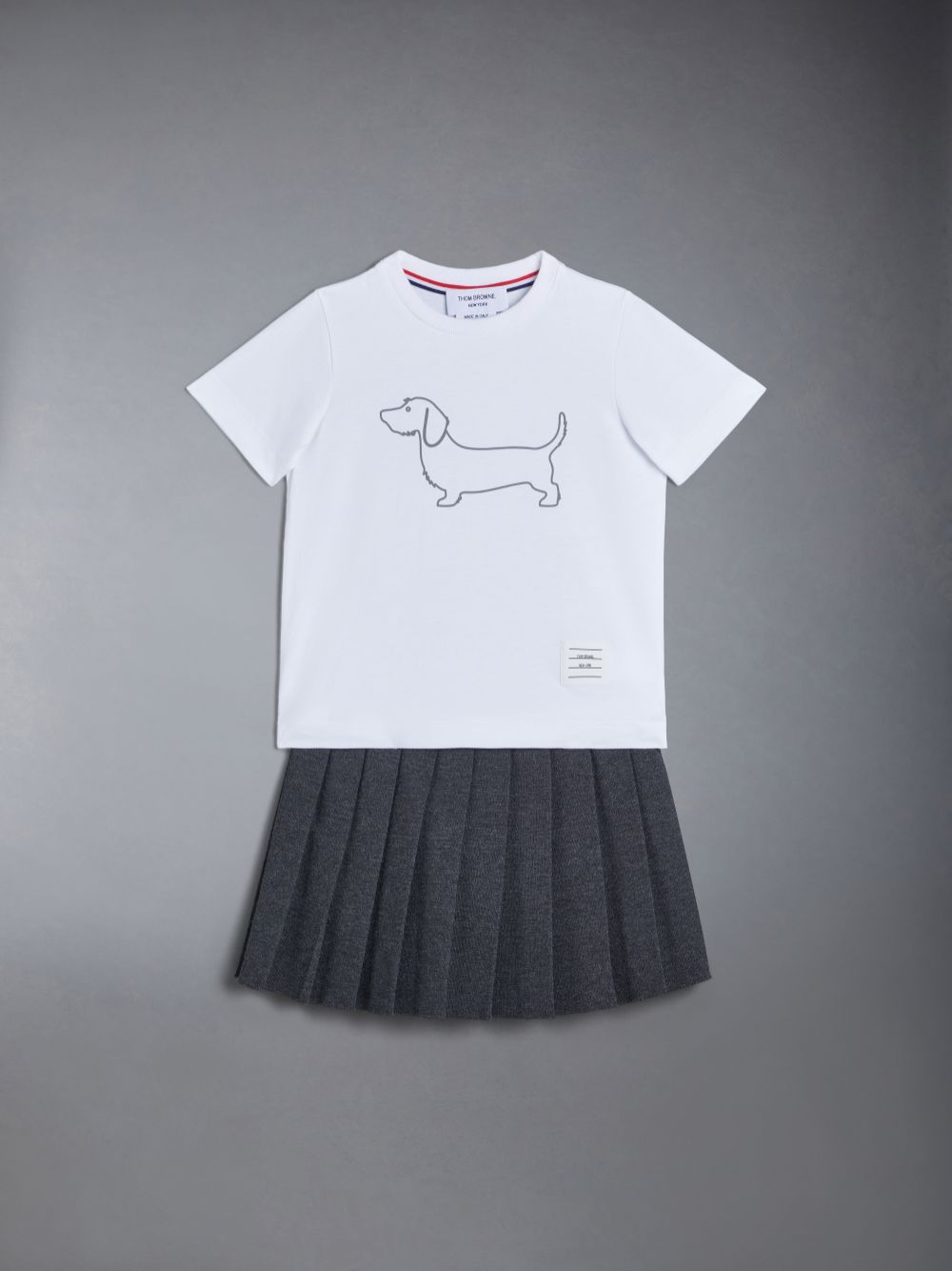 T Shirts Thom Browne Cotton Hector Fille Blanche | QCW54A48496