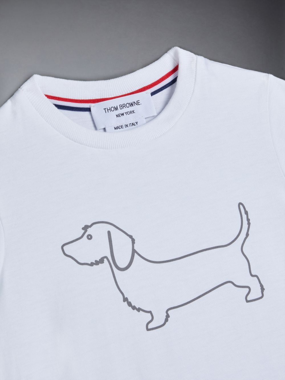T Shirts Thom Browne Cotton Hector Fille Blanche | QCW54A48496