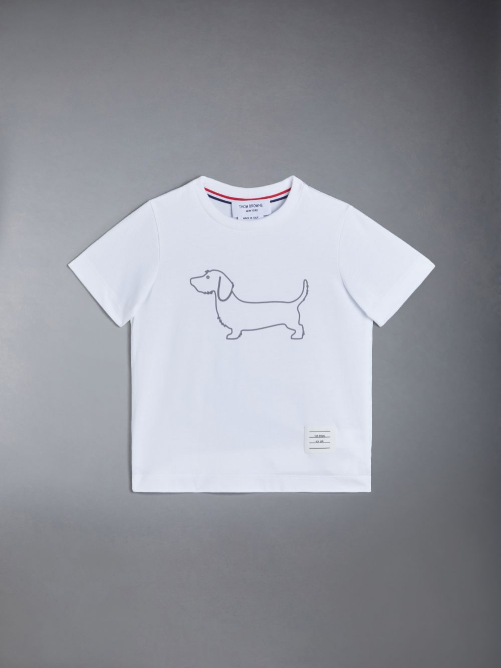 T Shirts Thom Browne Cotton Hector Fille Blanche | QCW54A48496