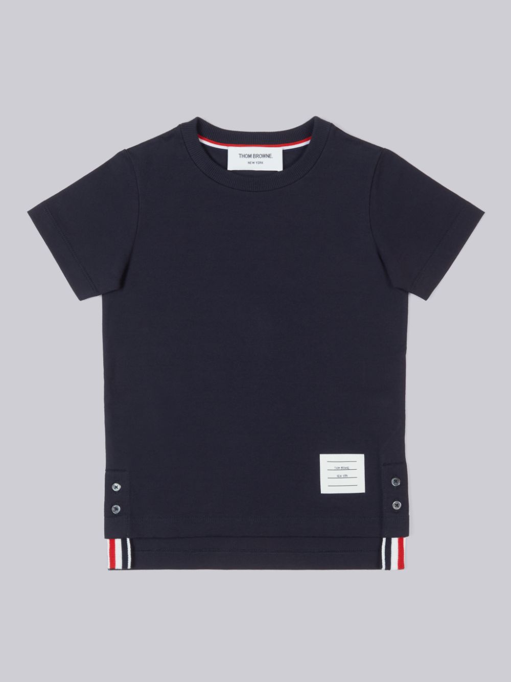 T Shirts Thom Browne Cotton Jersey Short Sleeve Fille Bleu Marine | XRX81O24699