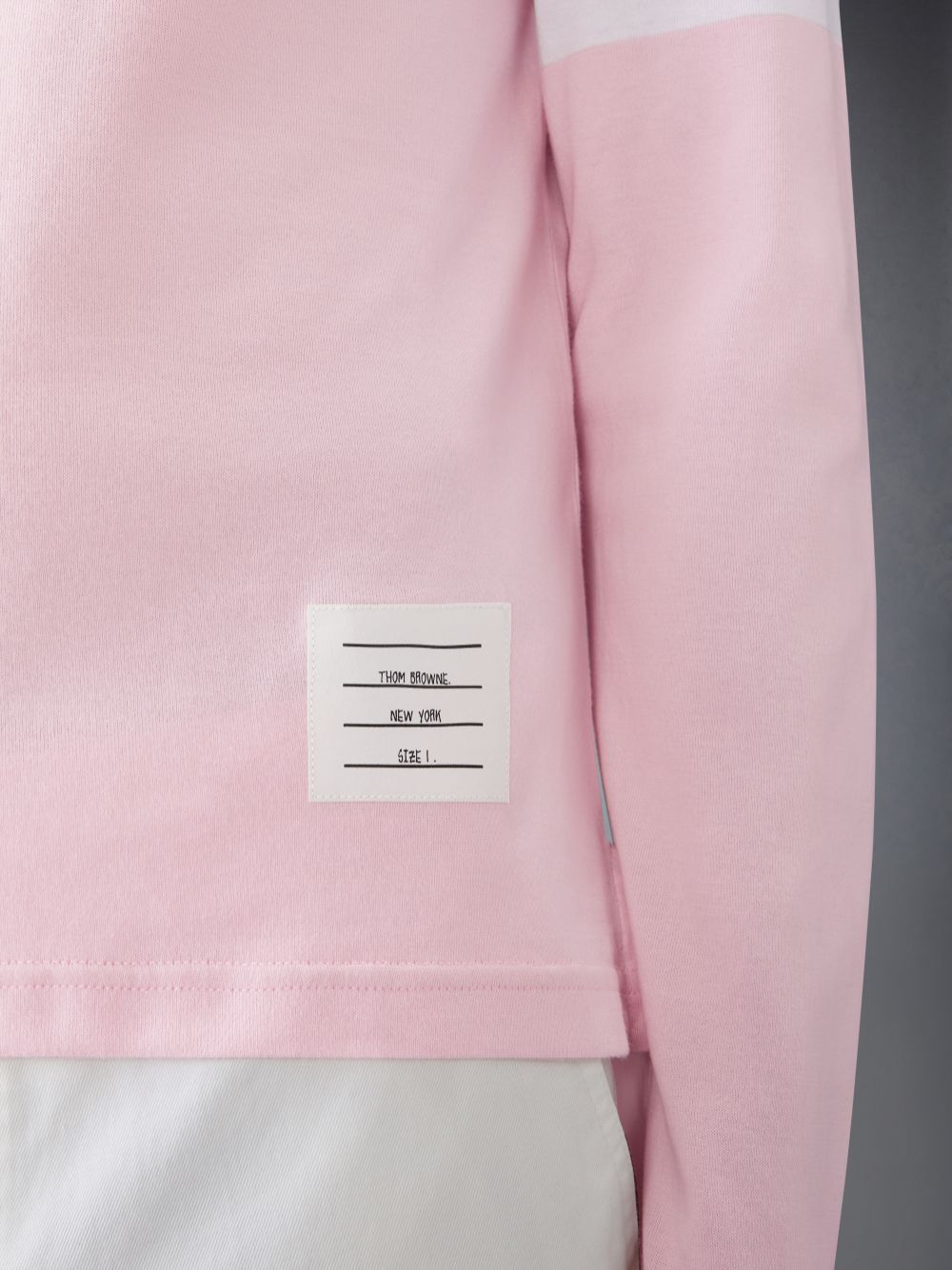 T Shirts Thom Browne Jersey 4-Bar Homme Rose | YQO64K95770
