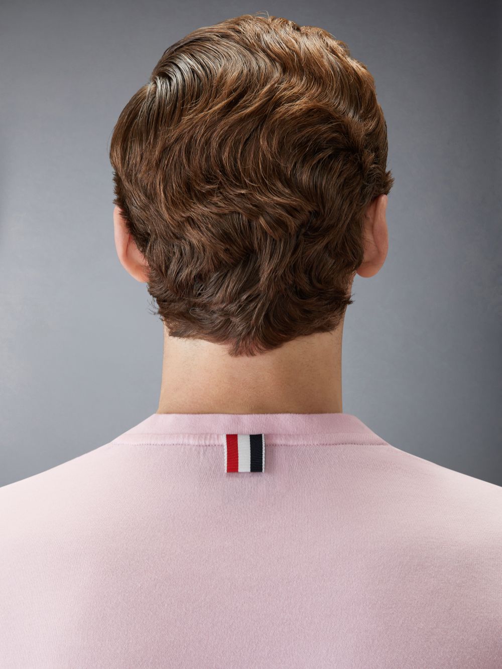 T Shirts Thom Browne Jersey 4-Bar Homme Rose | YQO64K95770