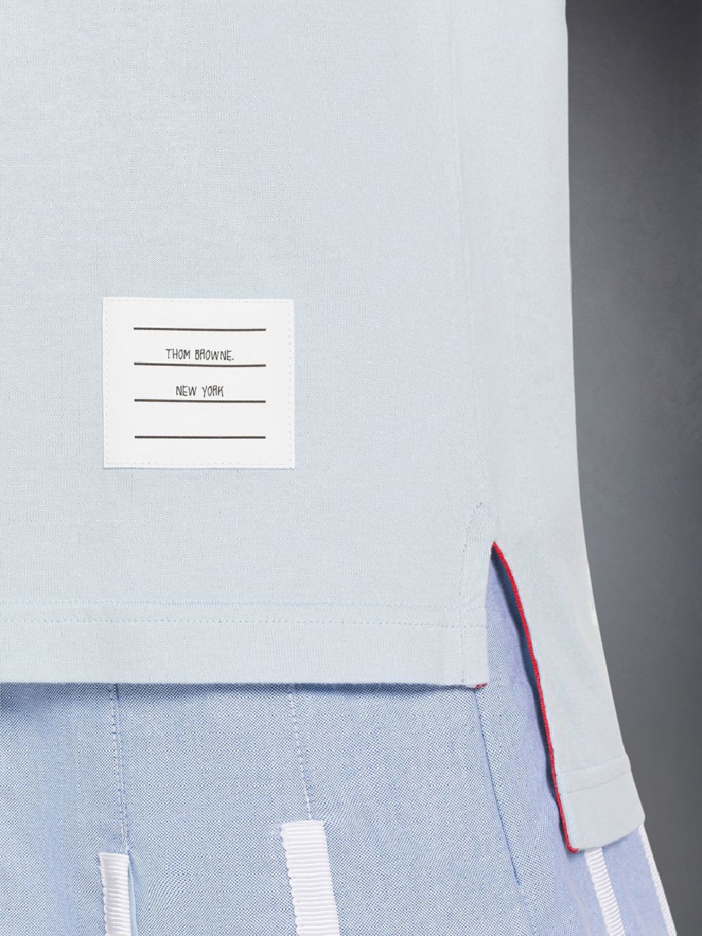 T Shirts Thom Browne Jersey 4-Bar Short Sleeve Femme Bleu | ZBH29I88068