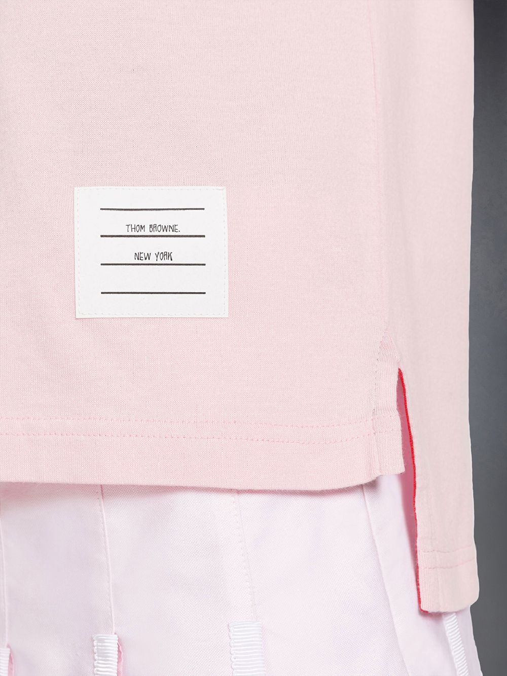 T Shirts Thom Browne Jersey 4-Bar Short Sleeve Femme Rose | LZE99R95091
