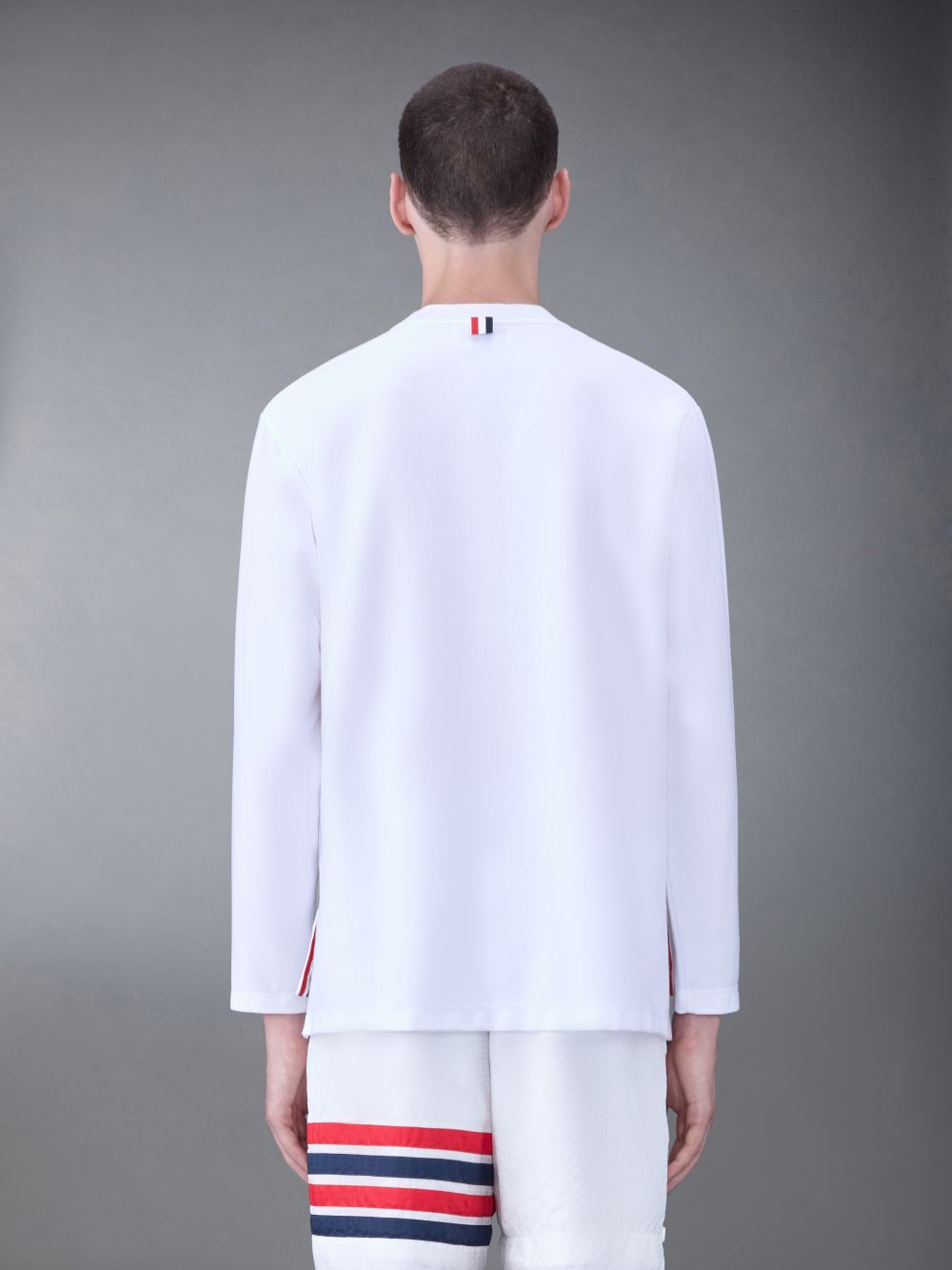 T Shirts Thom Browne Jersey Oversized Homme Blanche | NTV46Q97557
