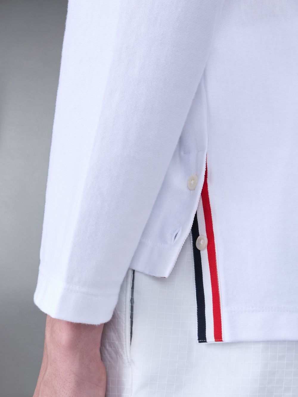 T Shirts Thom Browne Jersey Oversized Homme Blanche | NTV46Q97557