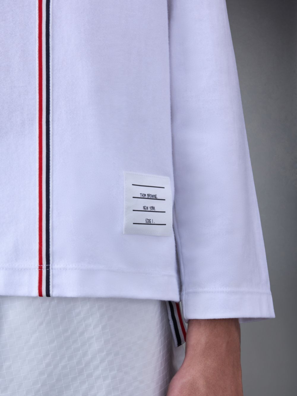 T Shirts Thom Browne Jersey Oversized Homme Blanche | NTV46Q97557
