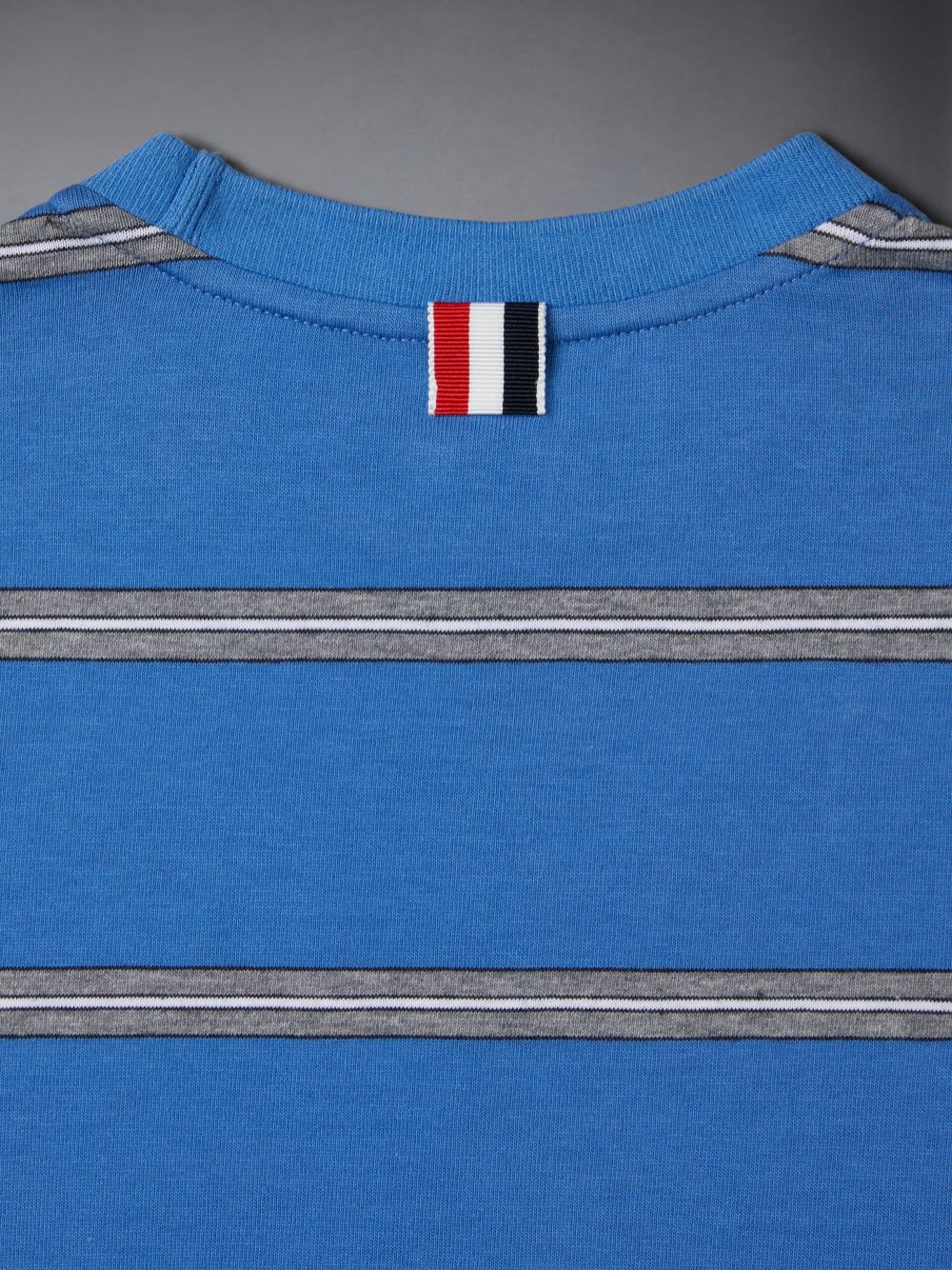 T Shirts Thom Browne Mid Weight Jersey Striped Fille Bleu | MLQ98J01605