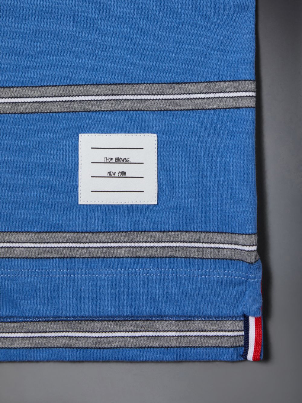 T Shirts Thom Browne Mid Weight Jersey Striped Fille Bleu | MLQ98J01605