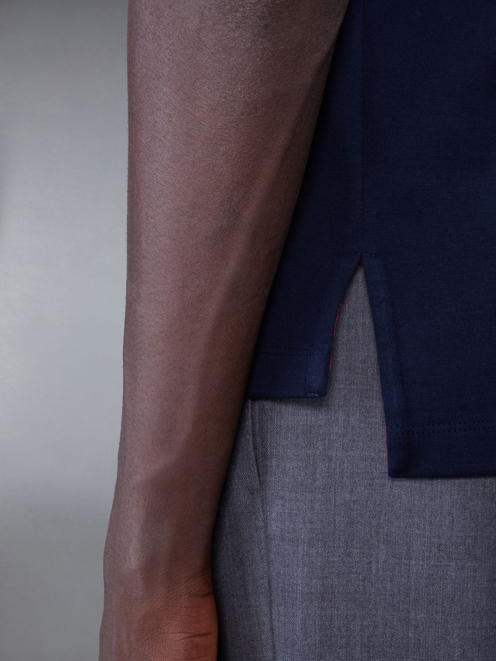 T Shirts Thom Browne Oversized Short Sleeve Pocket Homme Bleu | WMU89X24306