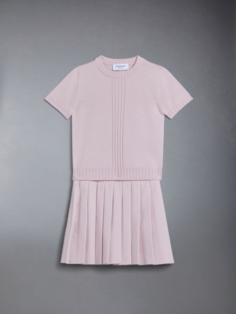 T Shirts Thom Browne Wool Knit Fille Rose | PKT03K42228