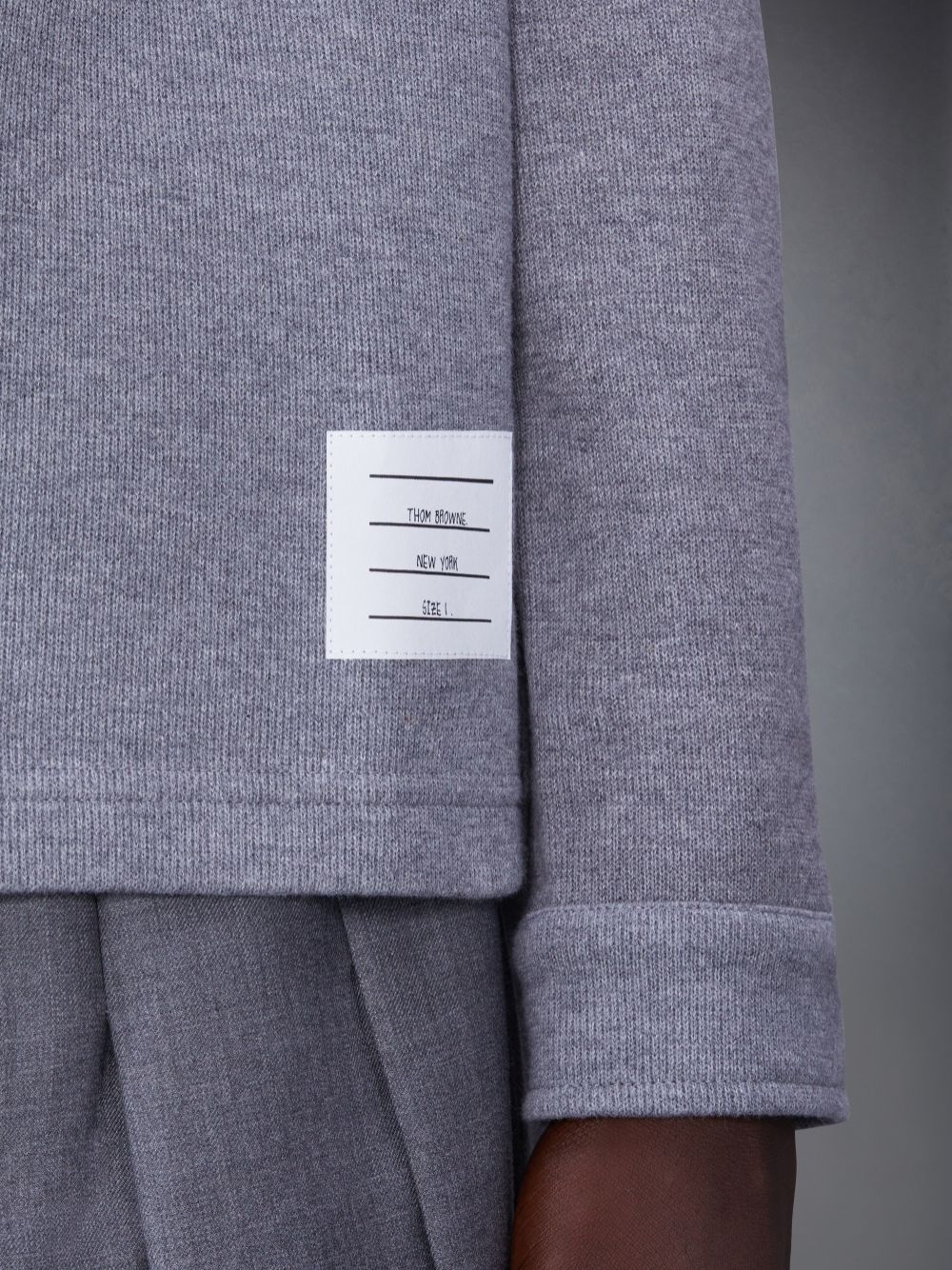 Vestes Thom Browne Medium Double Face Cotton Knit 4-Bar Button Down Shirt Homme Grise | TLH24O64092