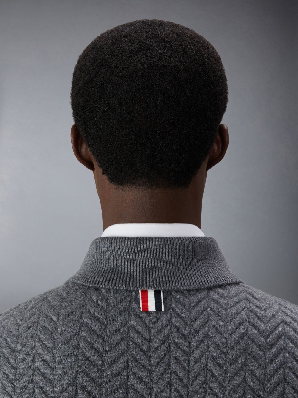 Vestes Thom Browne Merino Wool and Cotton Quilted Armband Work Homme Grise | MXV72Y67727