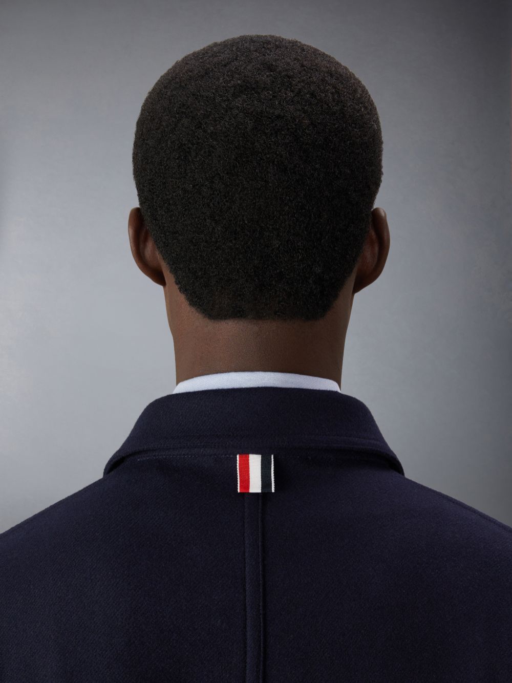 Vestes Thom Browne Wool Cashmere 4-Bar Utility Homme Bleu | LTG25C15088