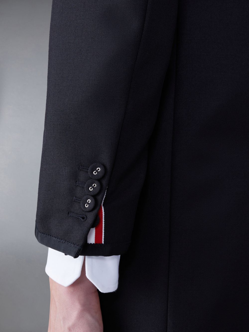 Vestes Thom Browne Wool Classic Tipping Homme Noir | VXL61D57691