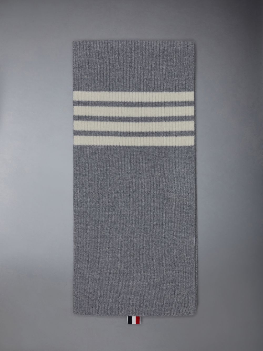 Écharpe Thom Browne CASHMERE RIB 4-BAR Femme Grise | HHY88L58815